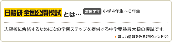 日能研 全国公開模試