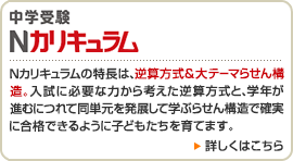 【中学受験 Nカリキュラム】中学受験業界最強の日能研カリキュラムを凝縮したNカリキュラムテキスト　詳しくはこちら