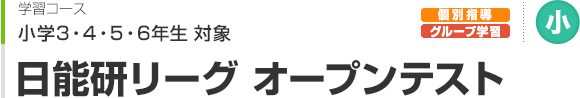 日能研リーグ オープンテスト